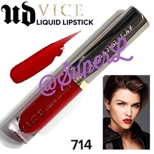 2/$15 NEW Urban Decay Vice Liquid Lipstick 714 Bold Red